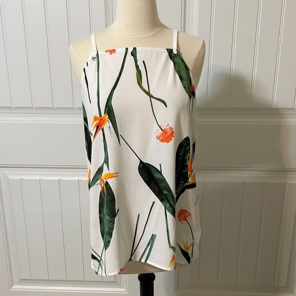 NWOT Tropical Tank Top Spaghetti Straps (P197) - Picture 2 of 11